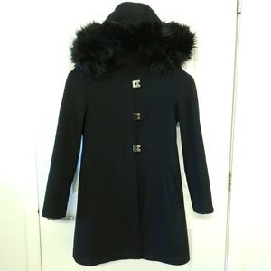 Addt'l Details/Photos:Calvin Klein Black Wool Coat
